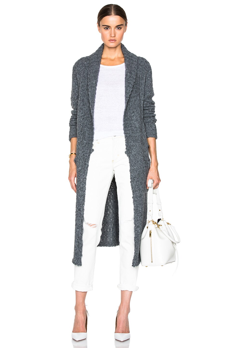 Image 1 of Isabel Marant Magdalen Cardigan in Charcoal Grey