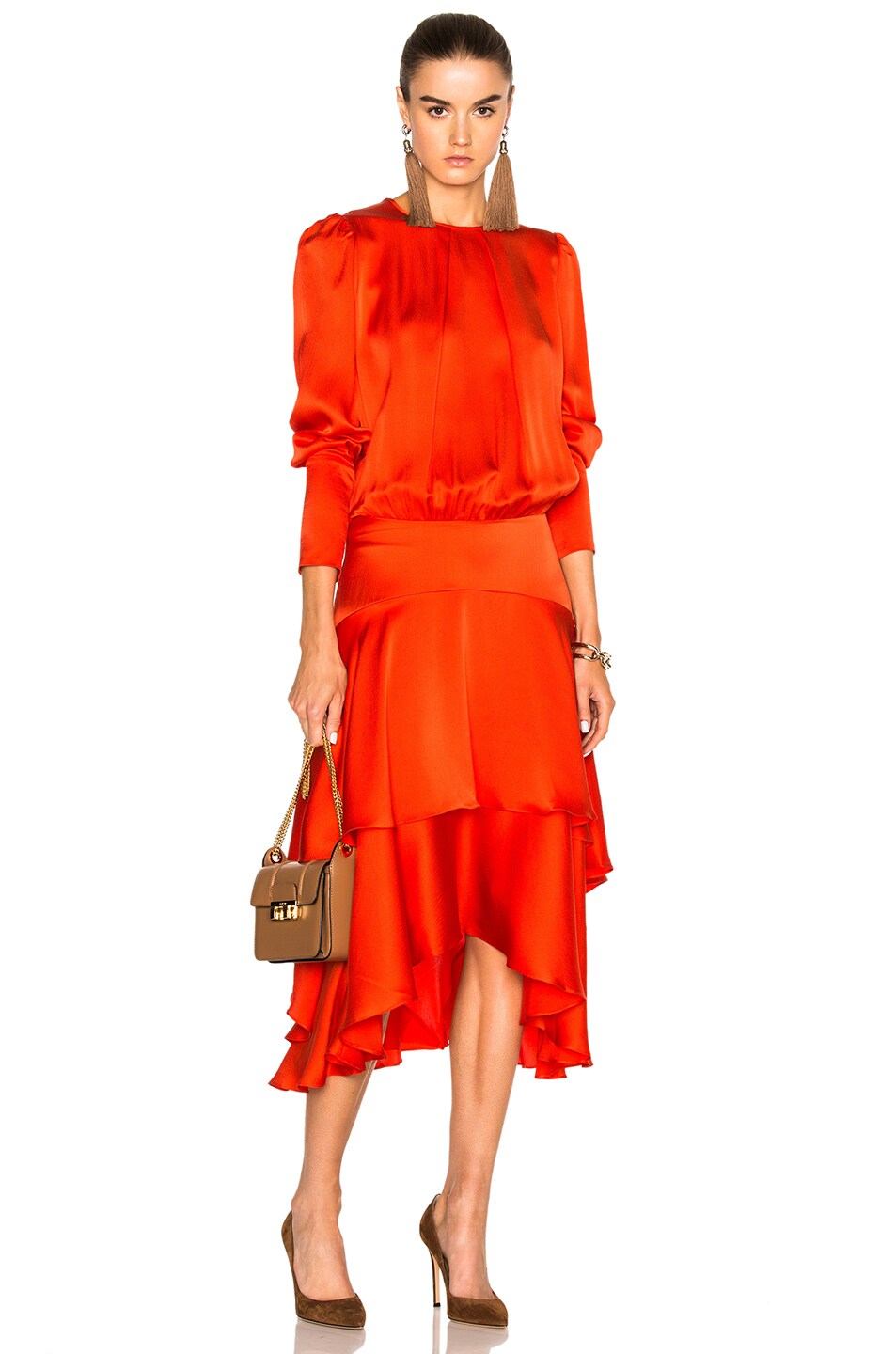 Image 1 of Preen by Thornton Bregazzi Annabelle Dress in Red