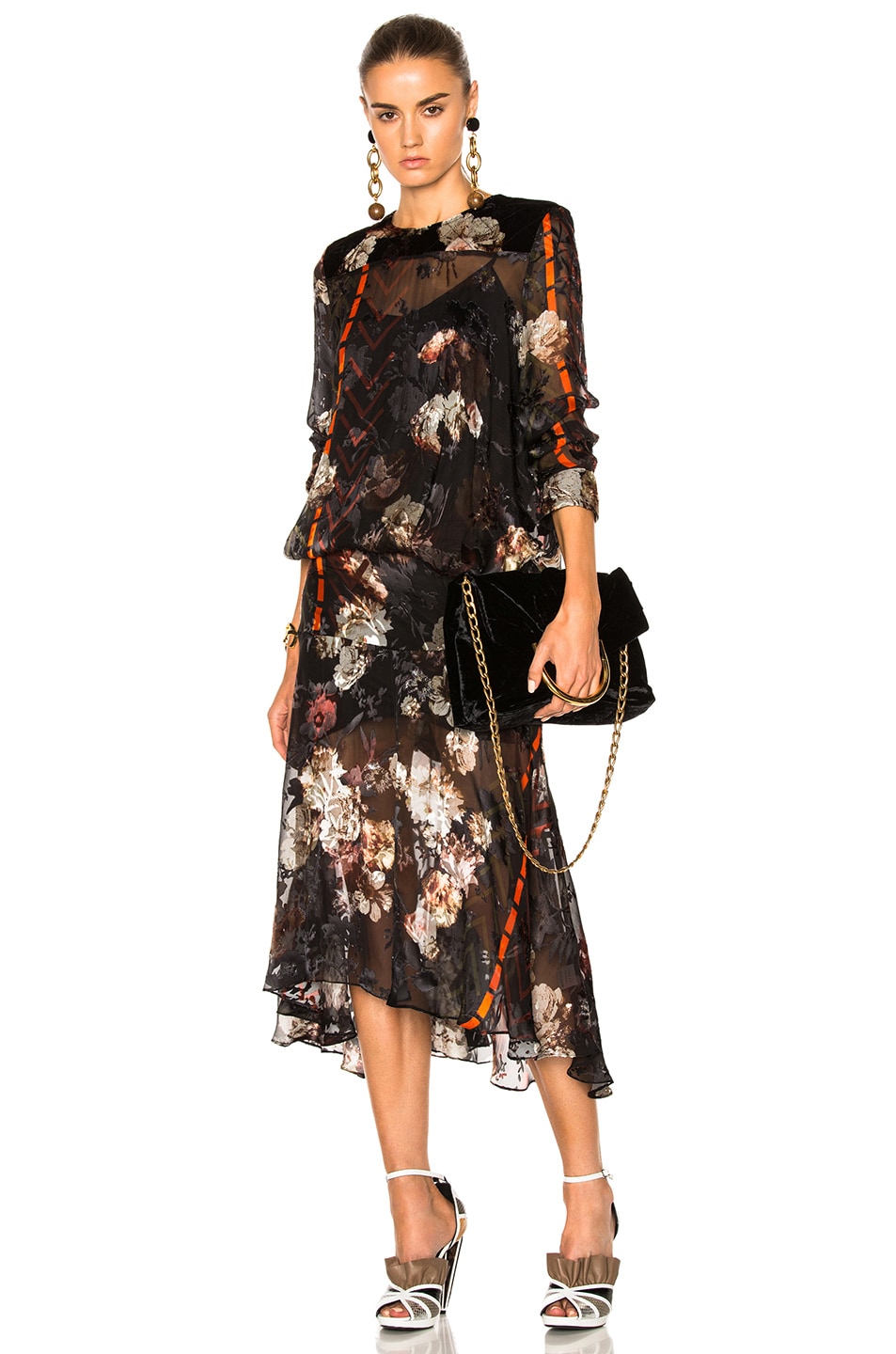 Image 1 of Preen by Thornton Bregazzi Poem Dress in Painted Floral