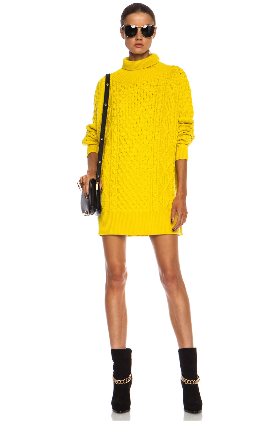 Image 1 of Preen by Thornton Bregazzi Ingrid Wool Sweater in Yellow