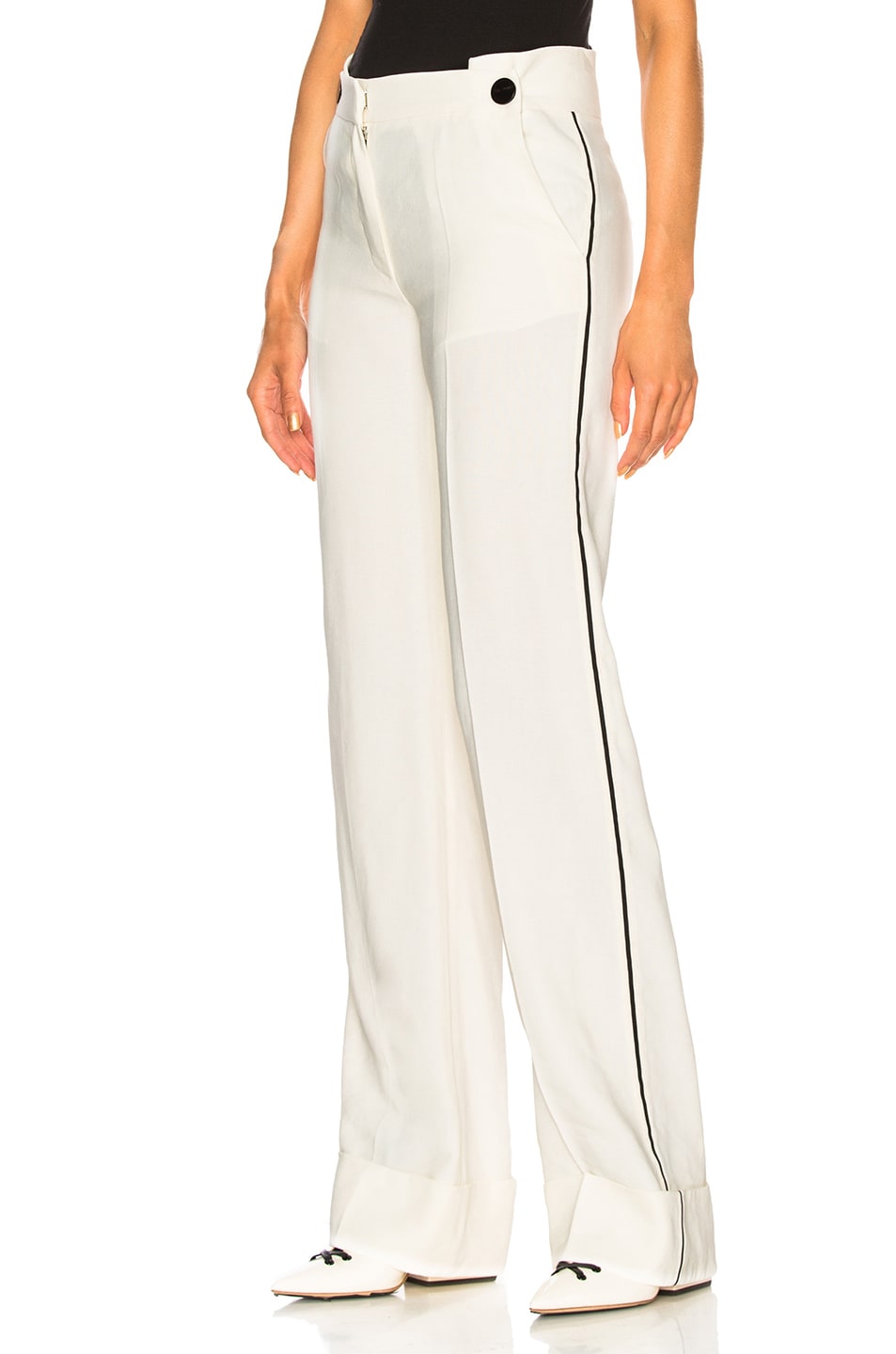 Image 1 of Petar Petrov Hedwig Pant in Ivory