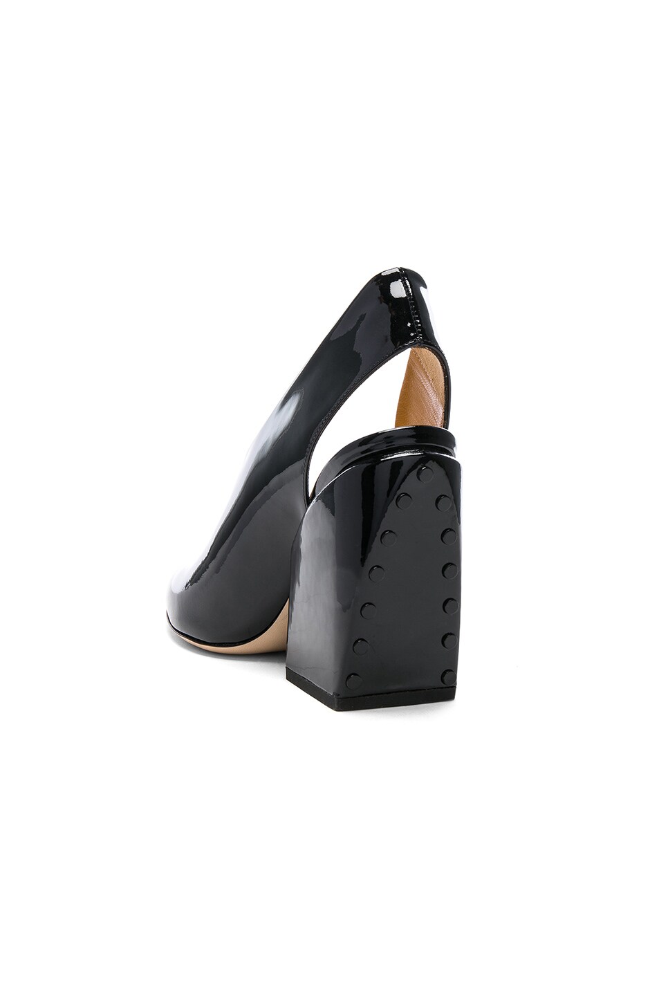 Petar Petrov Patent Leather Siri Heels in Black | FWRD