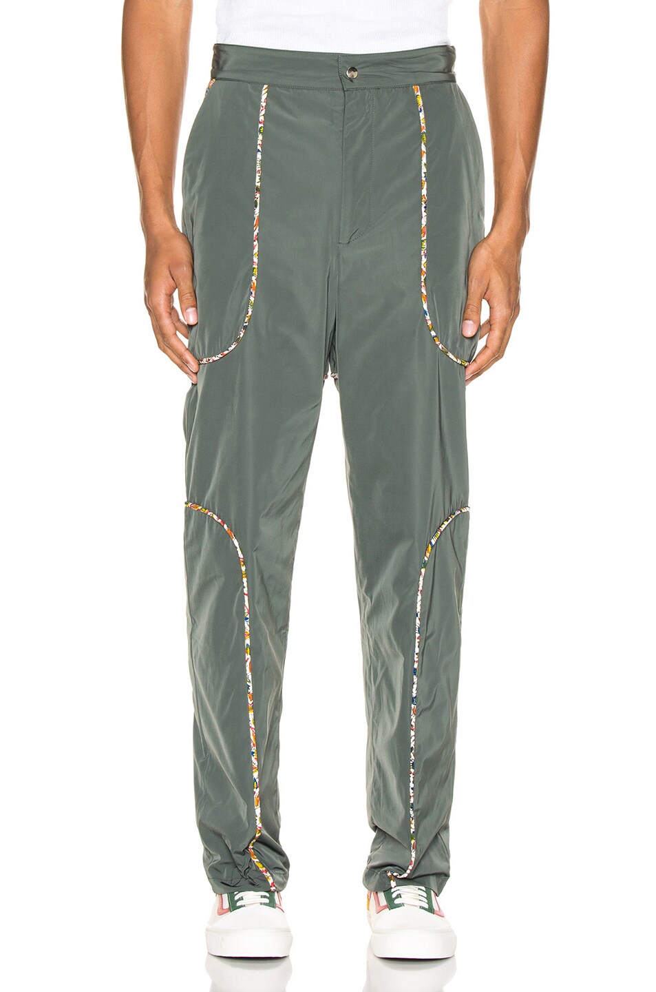Image 1 of Paria Farzaneh Piping Suit Trousers in Teal