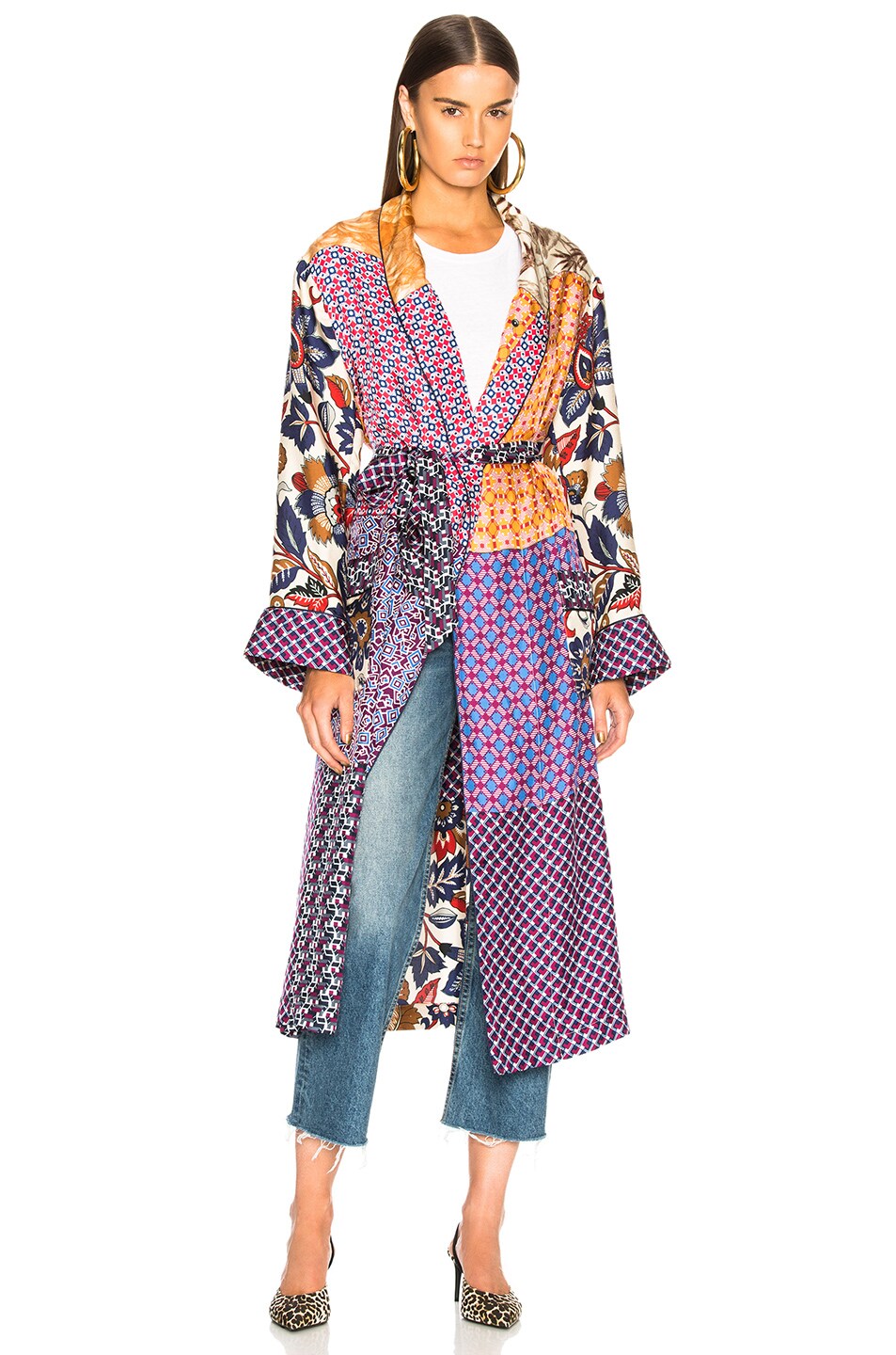 Pierre-Louis Mascia Aloeuw Patchwork Robe in Multi | FWRD