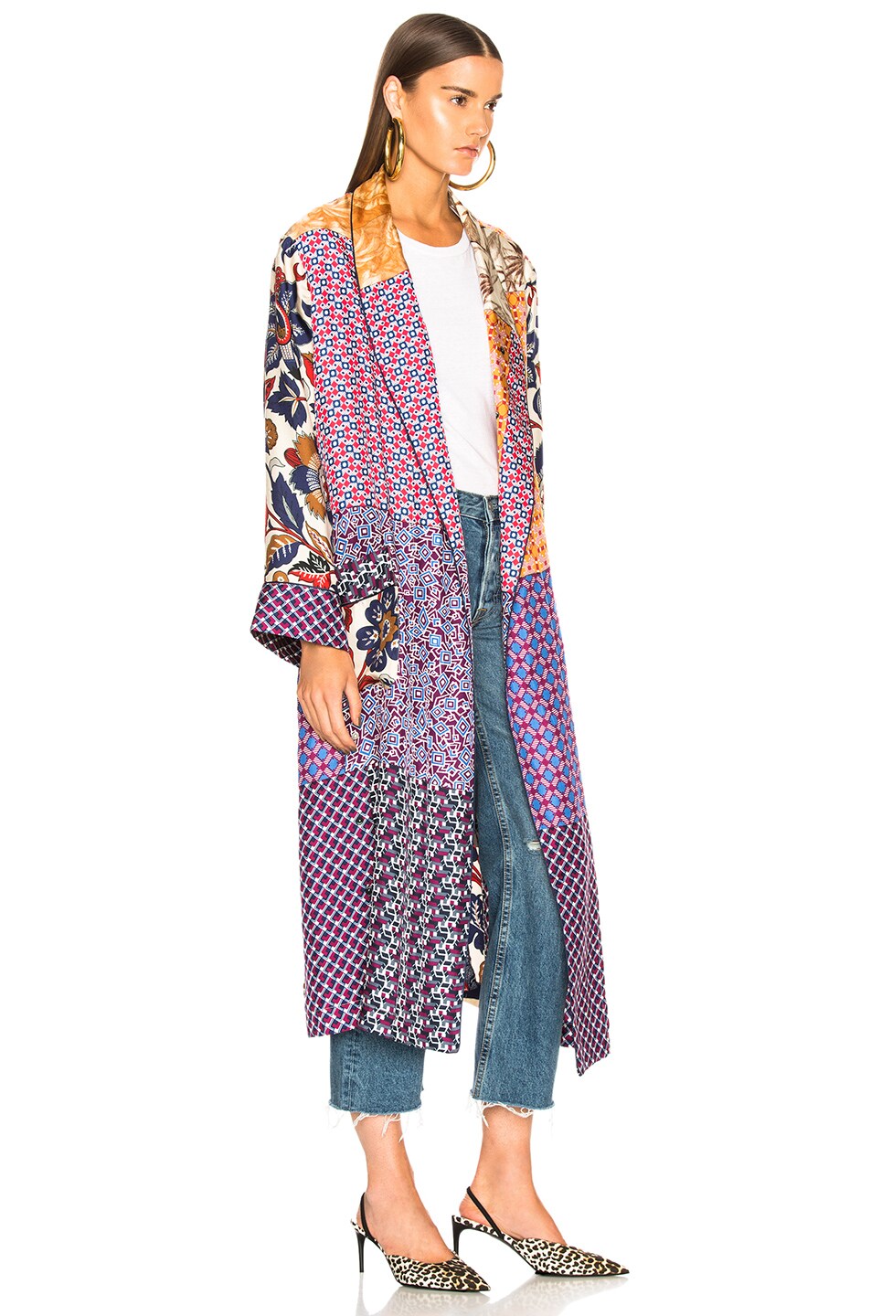 Pierre-Louis Mascia Aloeuw Patchwork Robe in Multi | FWRD