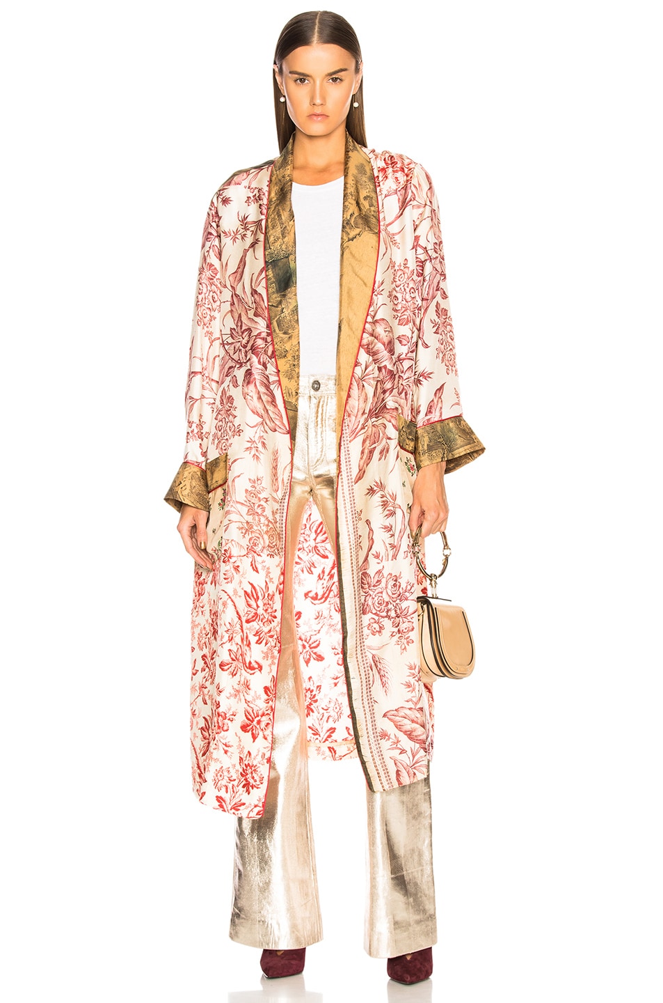 Image 1 of Pierre-Louis Mascia Aloeuw Patchwork Robe in Multi