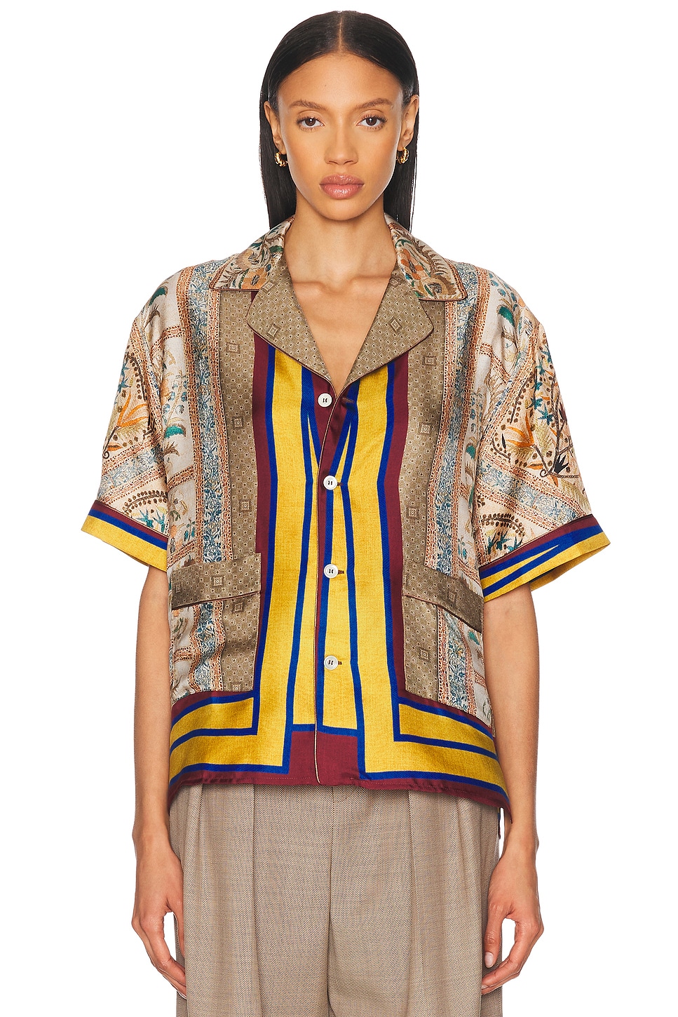 Short Sleeve Shirt in Brown