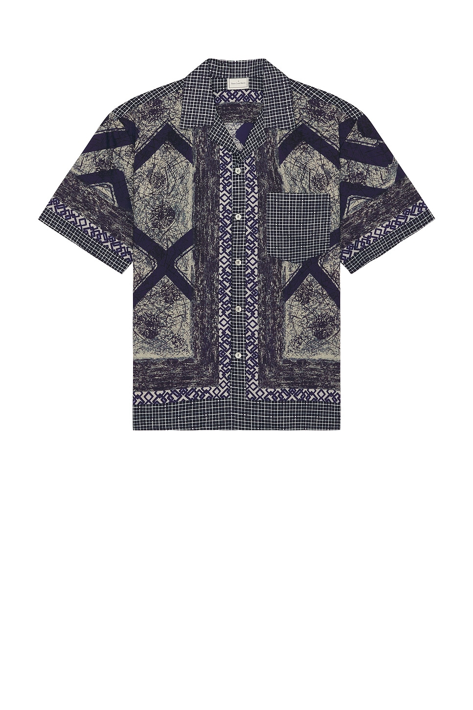 Image 1 of Pierre-Louis Mascia Short Sleeve Shirt in Blue Multi