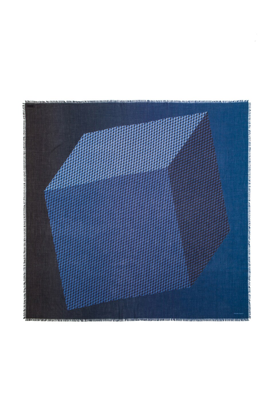 Image 1 of Pierre Hardy Cashmere & Silk Scarf in Blue