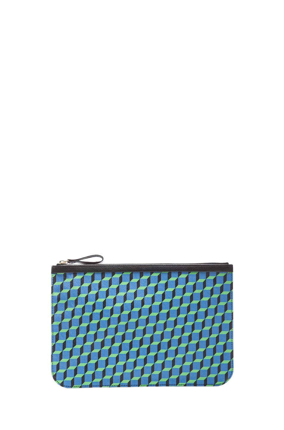 Image 1 of Pierre Hardy Large Pouch in Blue & Black