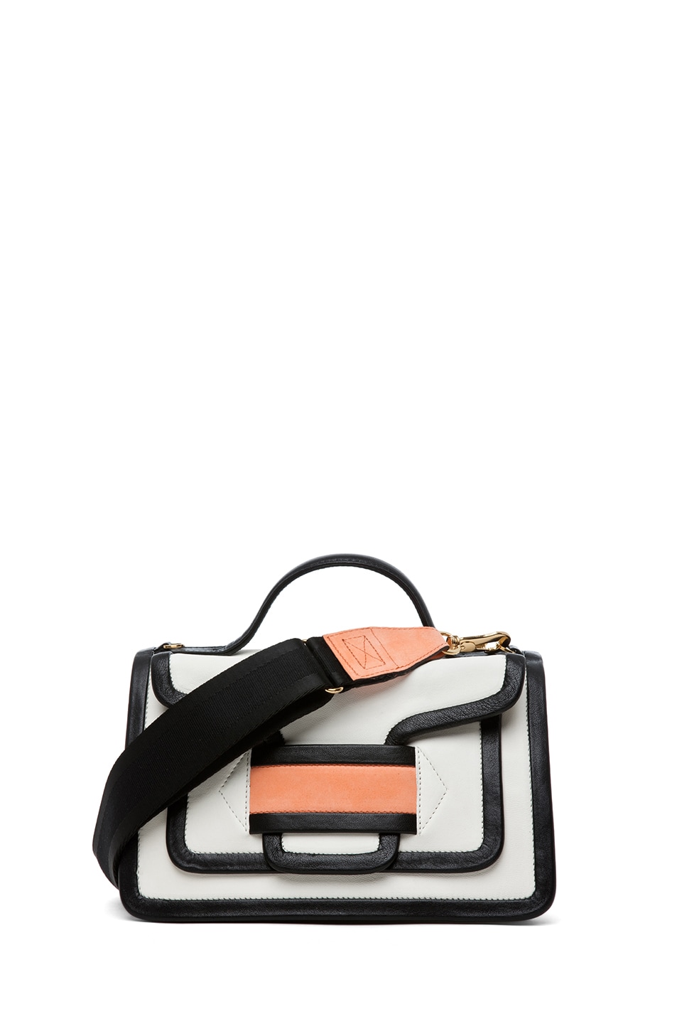 Image 1 of Pierre Hardy Satchel in White & Peach
