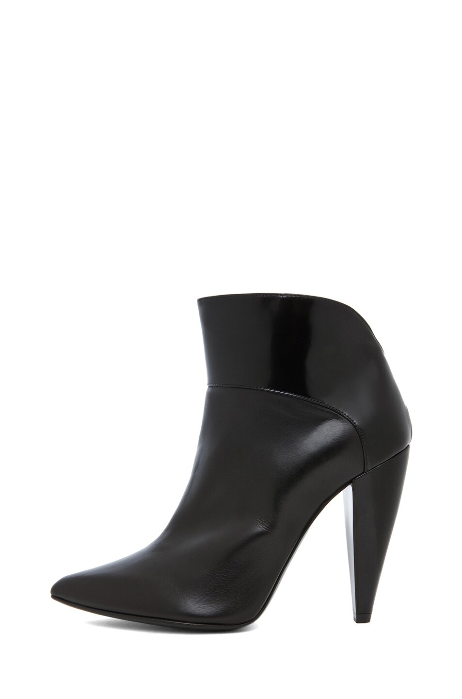 Image 1 of Pierre Hardy Shiny & Satin Calf Bootie in Black