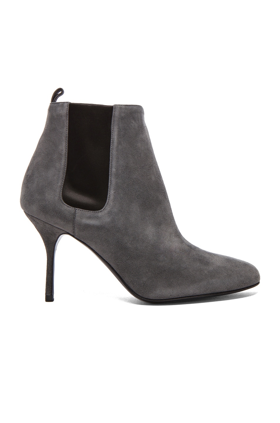 Image 1 of Pierre Hardy Kid Suede Boots in Anthracite