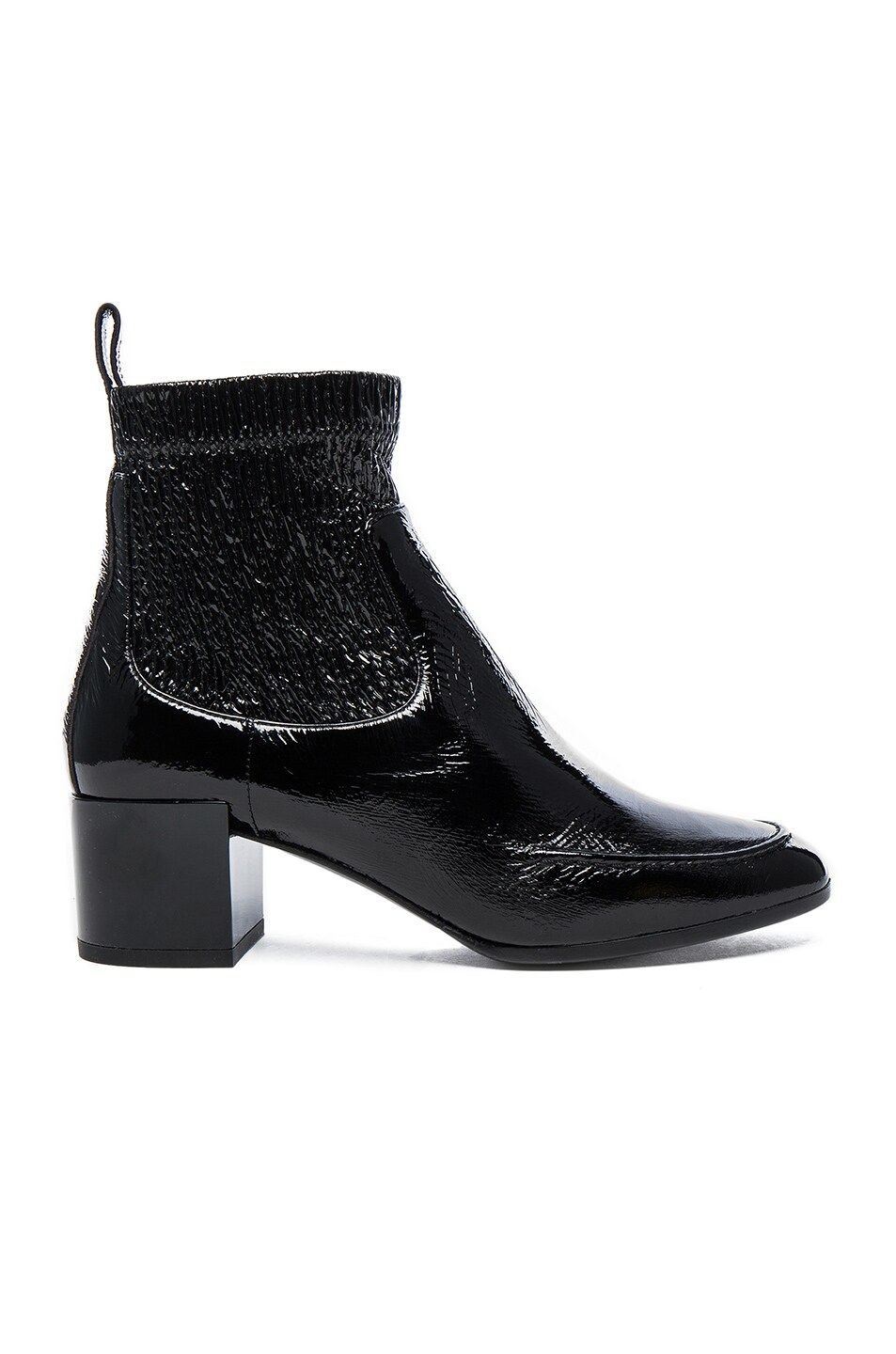 Image 1 of Pierre Hardy Patent Leather Ace Booties in Black