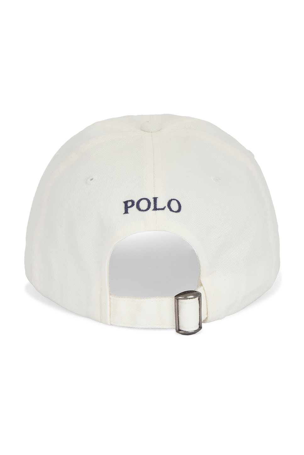 Polo Ralph Lauren White Baseball Cap With Horsebit Embroidery In Cotton Man