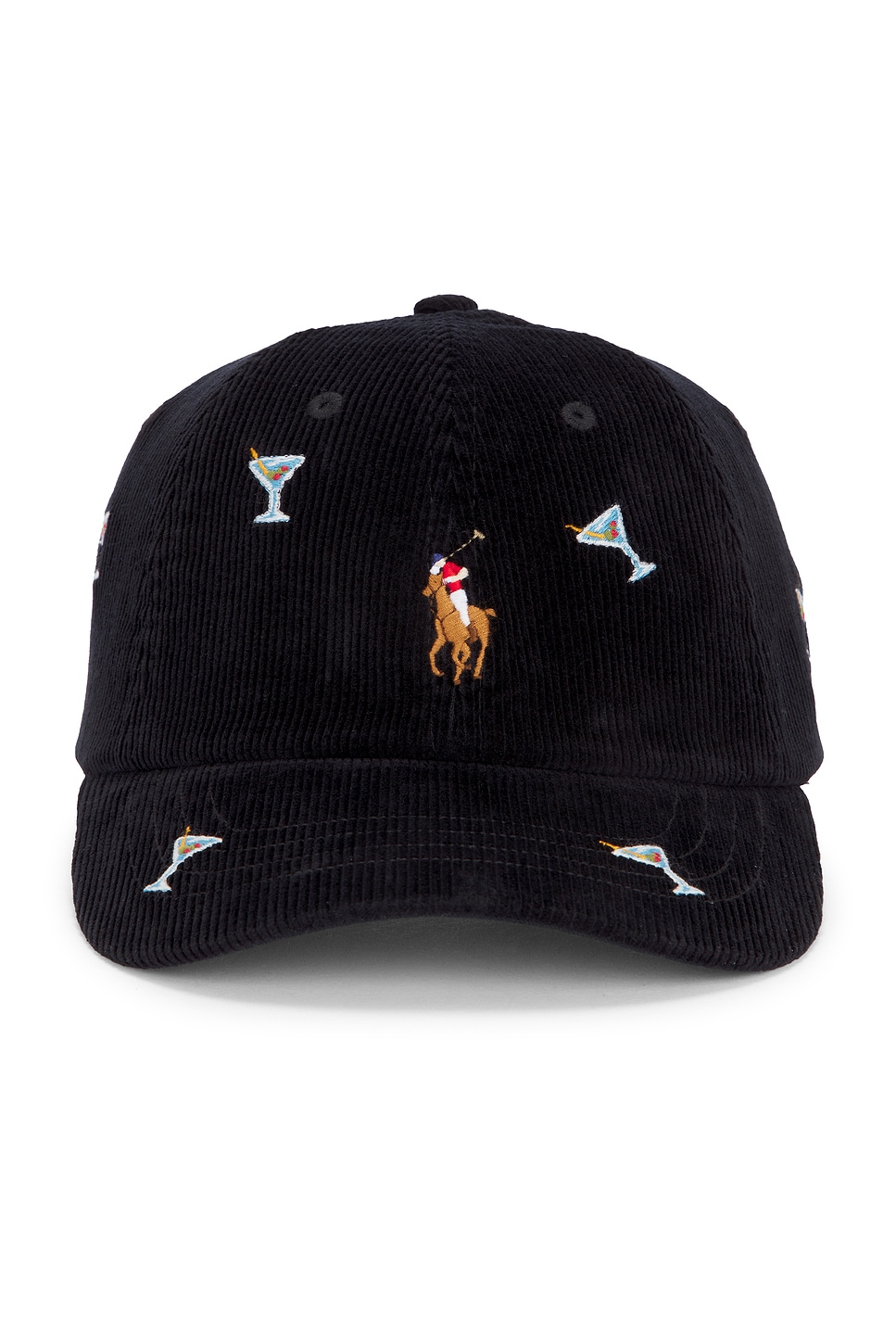 Shop Polo Ralph Lauren Cap In Polo Black & Martini Aoe