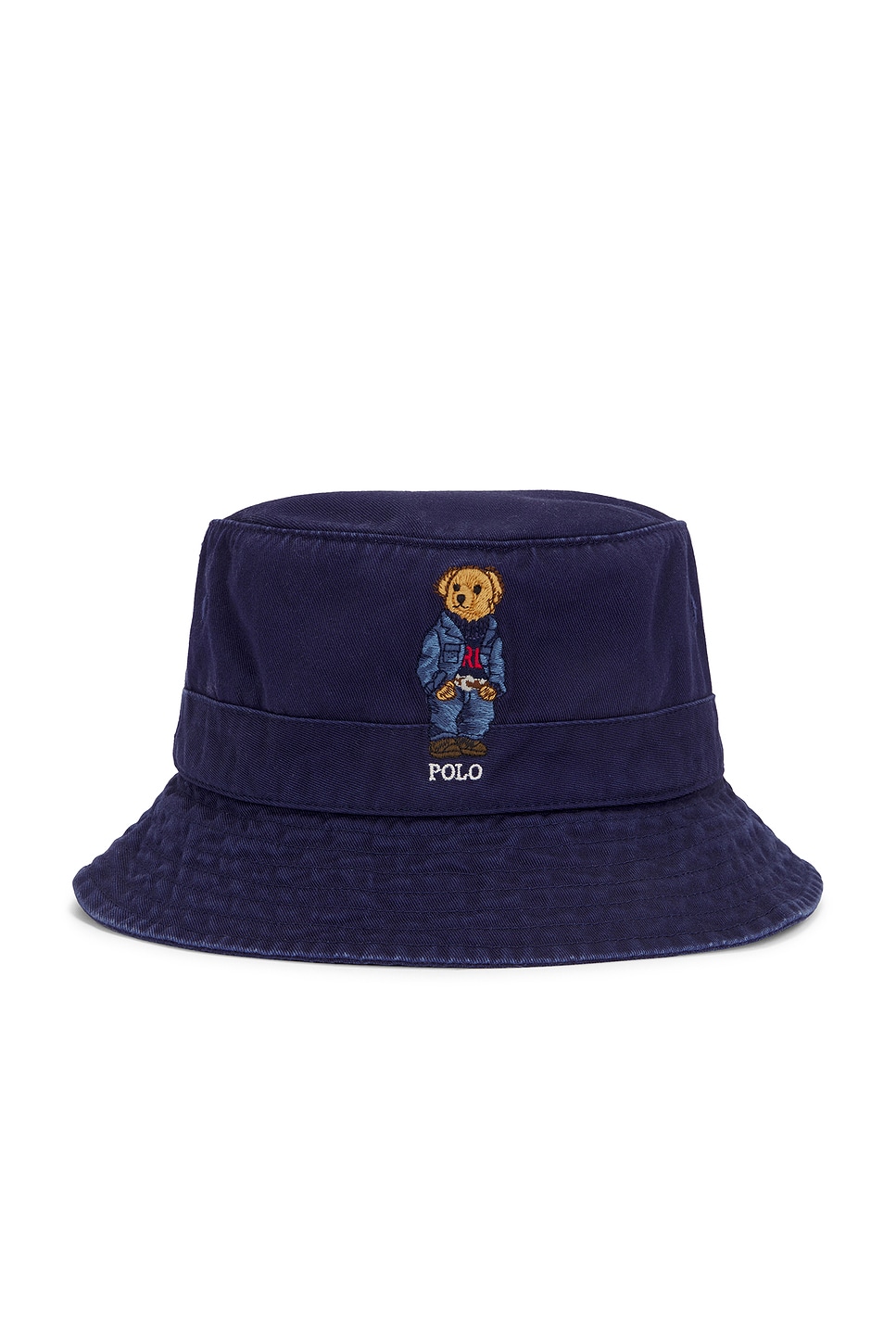 Polo Ralph Lauren Bear Loft Bucket Hat In Newport Navy