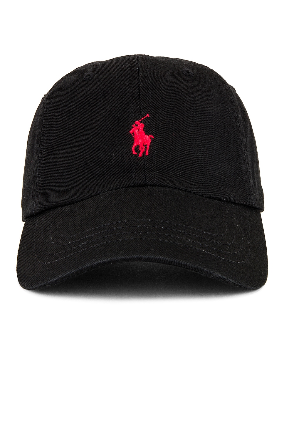 Chino Cap in Black & Red