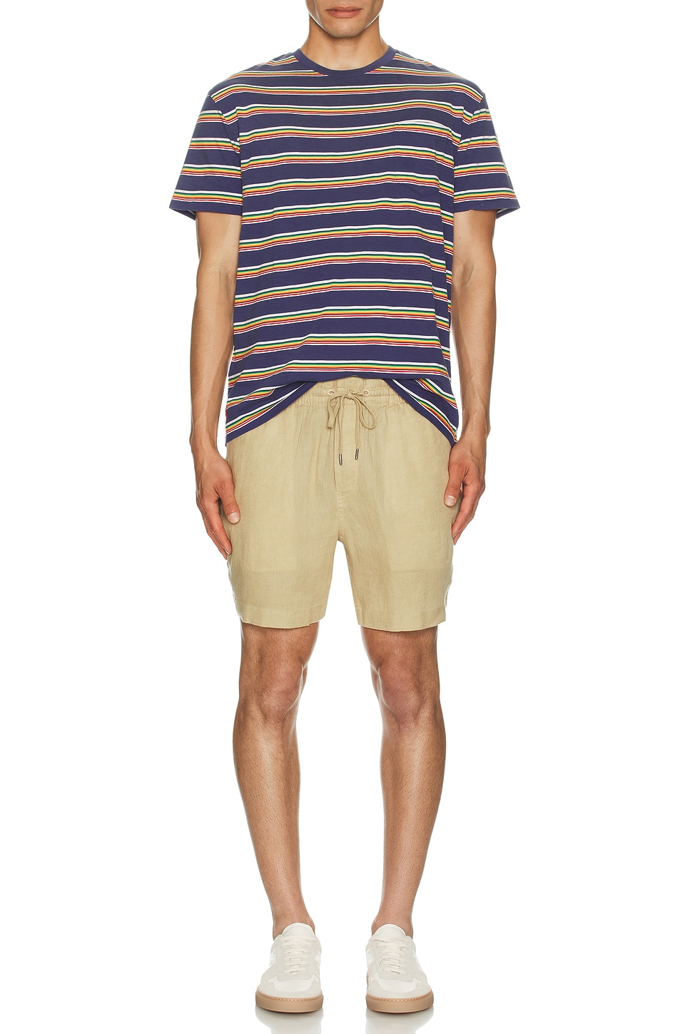 Image 1 of Polo Ralph Lauren Linen Pull On Prepster Short in Coastal Beige