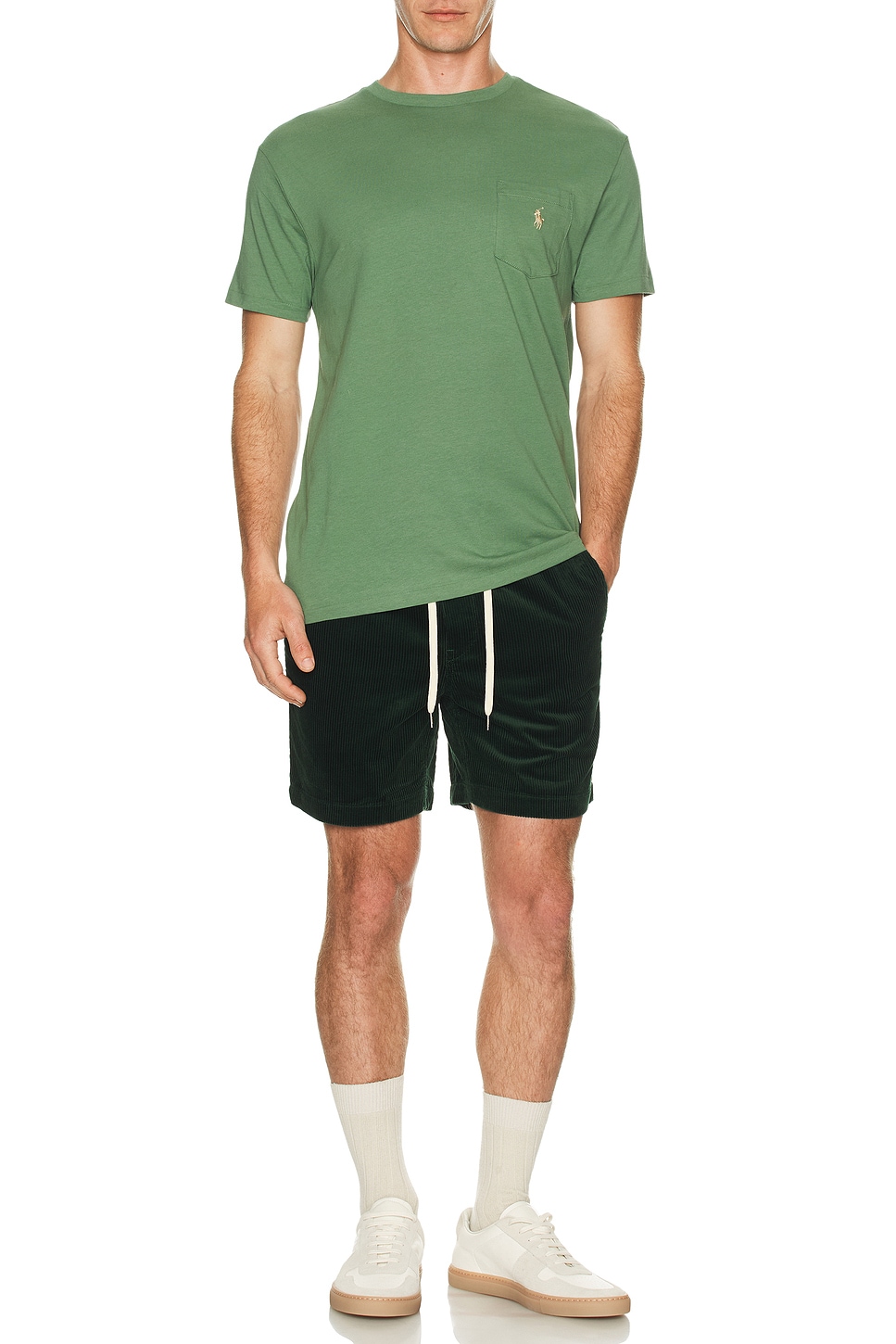 Image 1 of Polo Ralph Lauren Prepster Corduroy Short in College Green