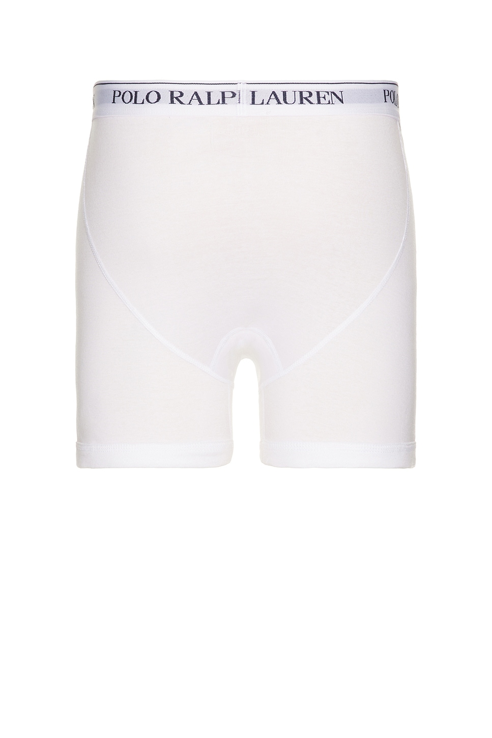 Image 1 of Polo Ralph Lauren Classic Fit Cotton 3 Pack Boxer Brief in White & Cruise Navy PP