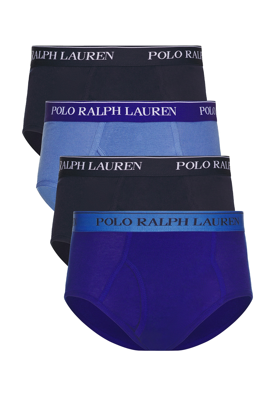 Mid Rise Brief 4 Pack in Blue