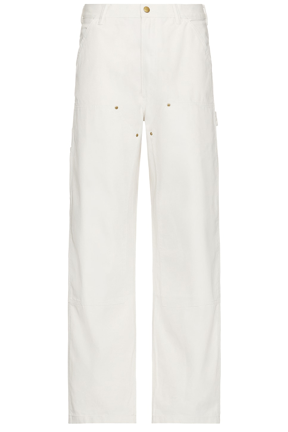 Lightweight Canvas Dungaree Jean in White