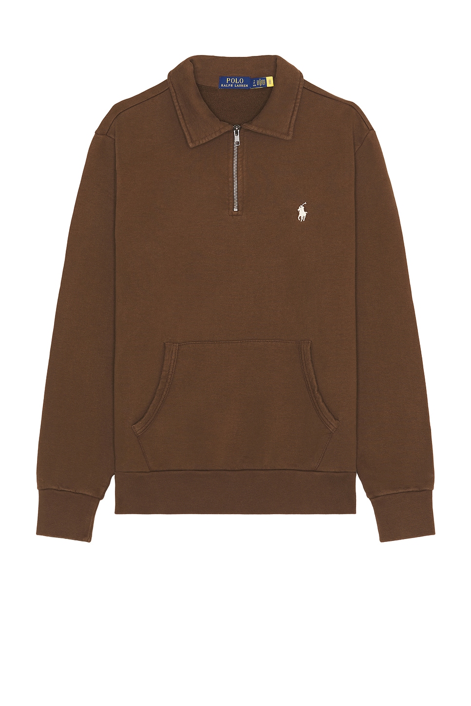 Image 1 of Polo Ralph Lauren Loopback Terry Sweater in Pale Russet