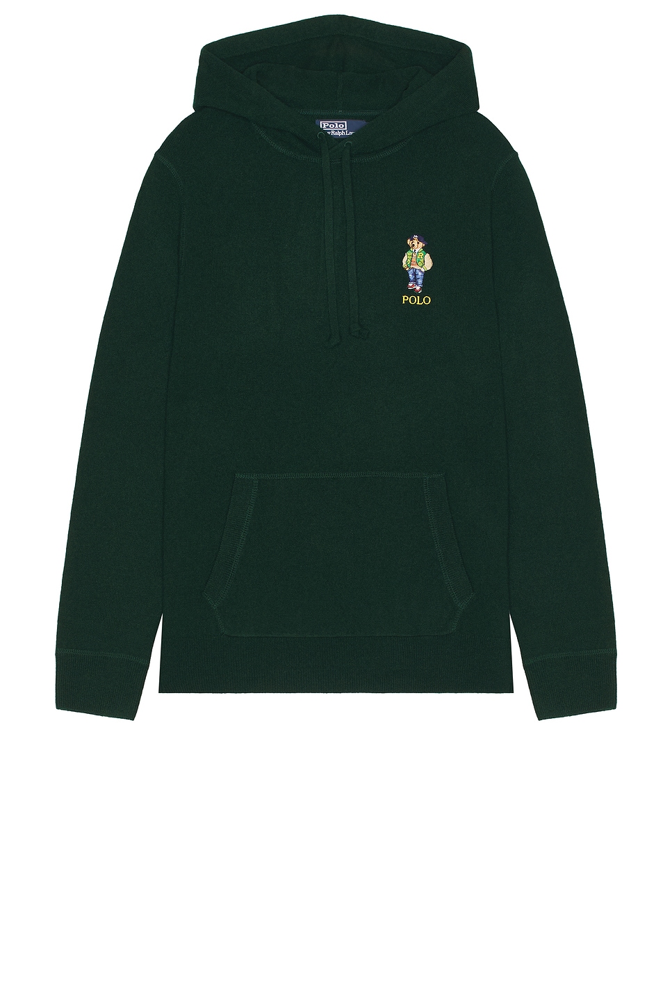 Image 1 of Polo Ralph Lauren Bear Hoodie in Moss Agate