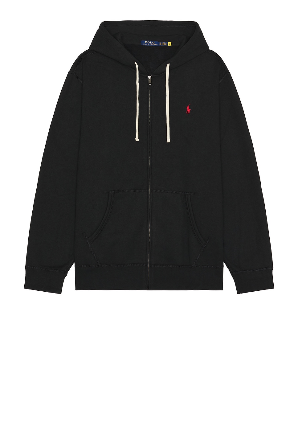 Shop Polo Ralph Lauren Full Zip Hoodie In Polo Black