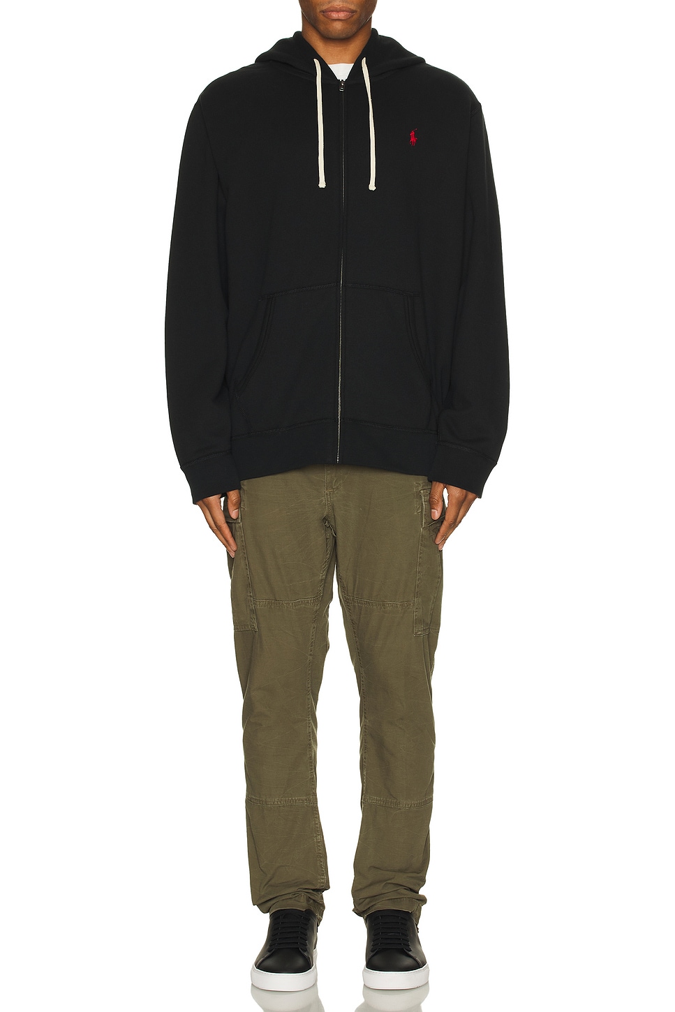 Image 1 of Polo Ralph Lauren Full Zip Hoodie in Black