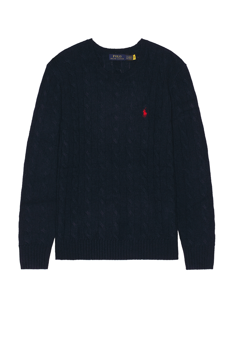 Shop Polo Ralph Lauren Long Sleeve Pullover In Hunter Navy