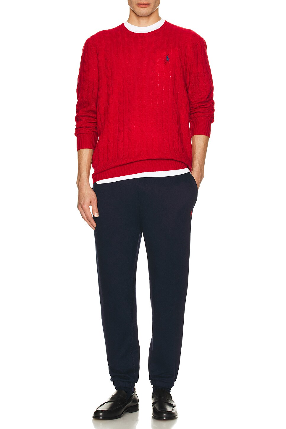 Image 1 of Polo Ralph Lauren Long Sleeve Pullover in Red