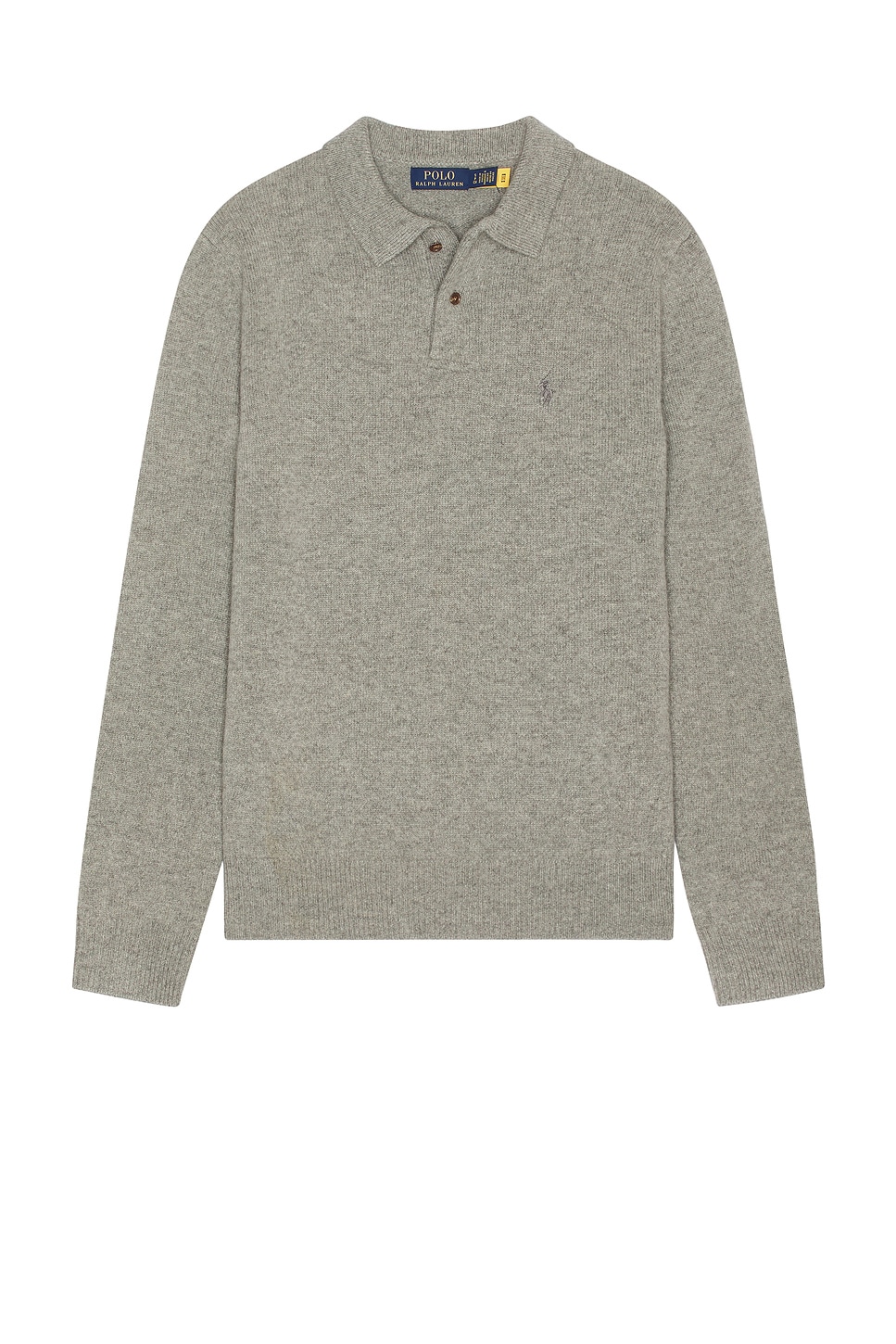 Image 1 of Polo Ralph Lauren Long Sleeve Pullover in Fawn Grey Heather