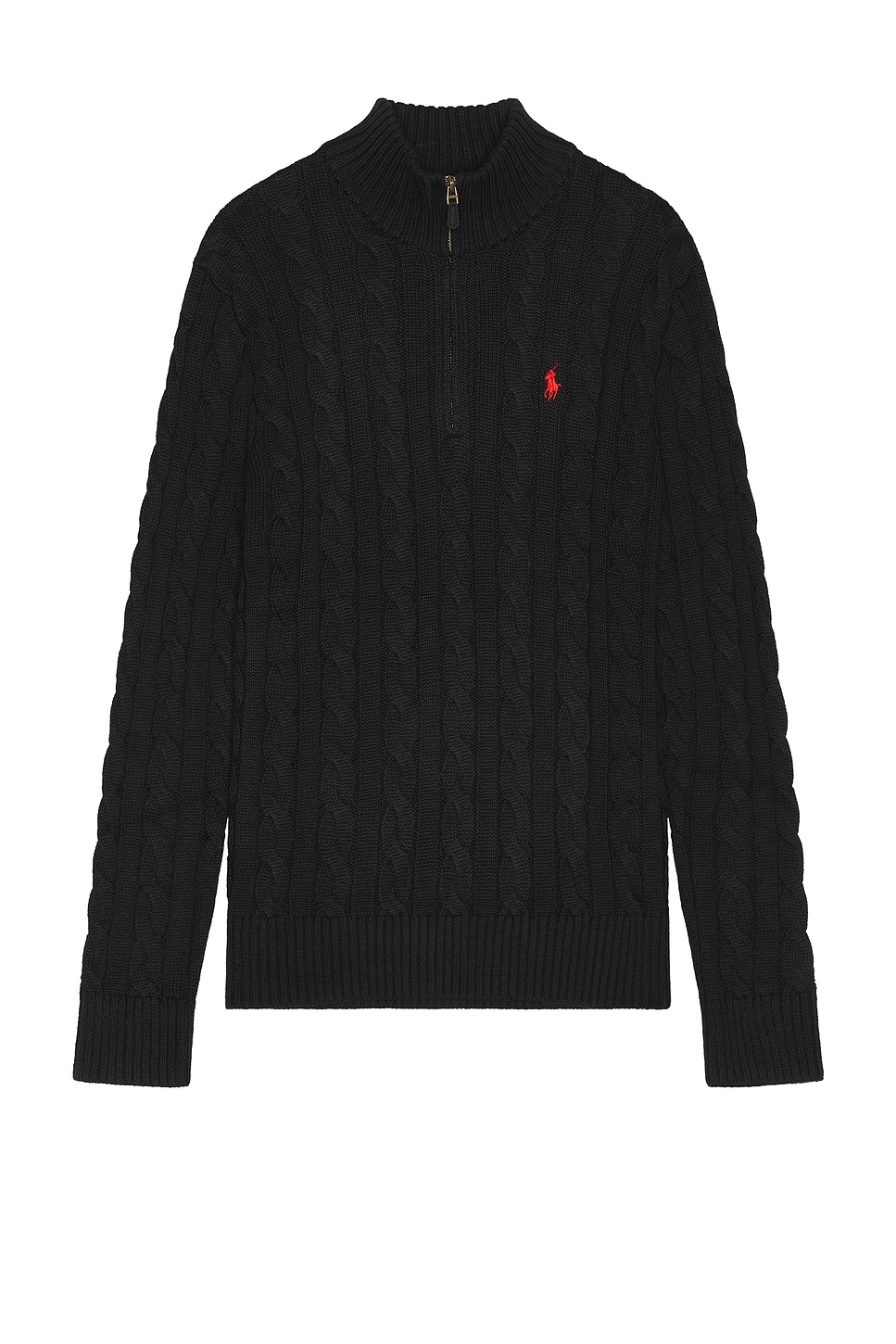 Image 1 of Polo Ralph Lauren Long Sleeve Pullover in Black