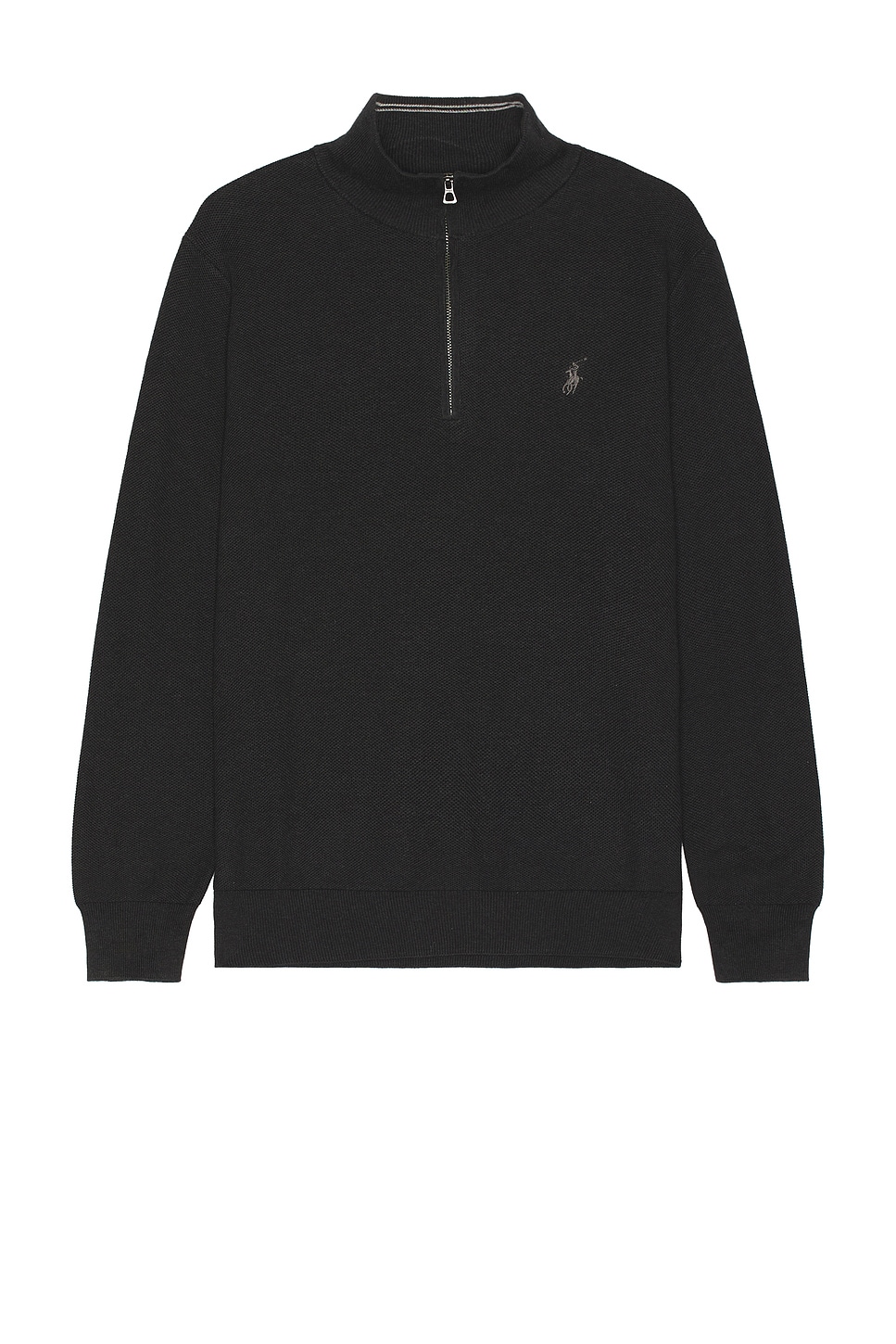 Shop Polo Ralph Lauren Long Sleeve Pullover In Dark Granite Hthr