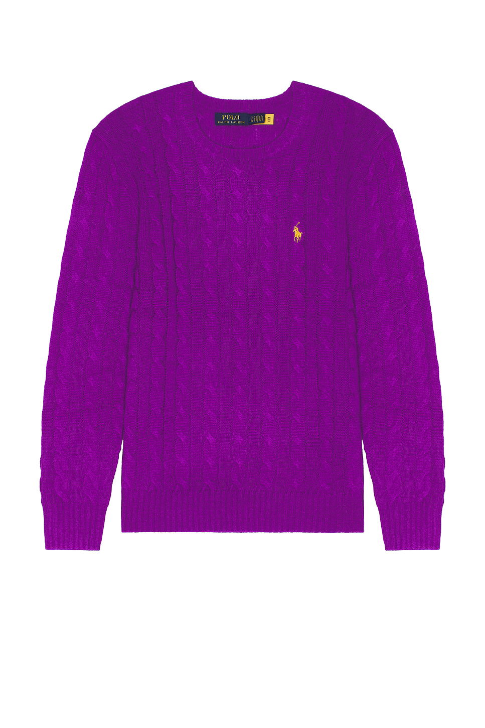 Shop Polo Ralph Lauren Long Sleeve Pullover In Valor Purple