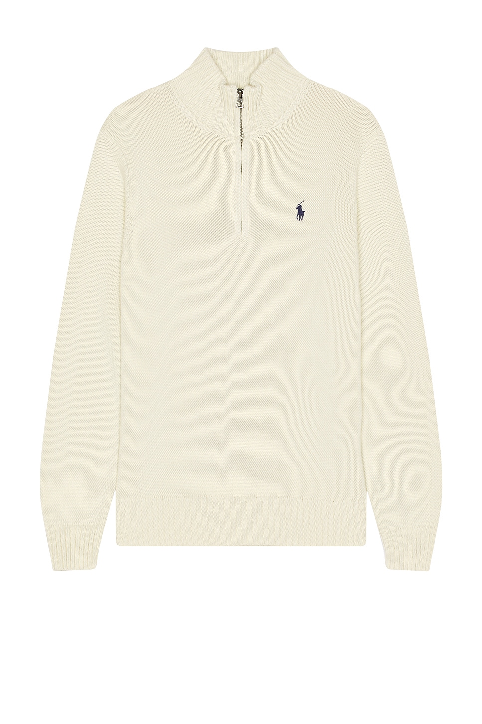 Image 1 of Polo Ralph Lauren Shaker 1/2 Zip Sweater in Andover Cream
