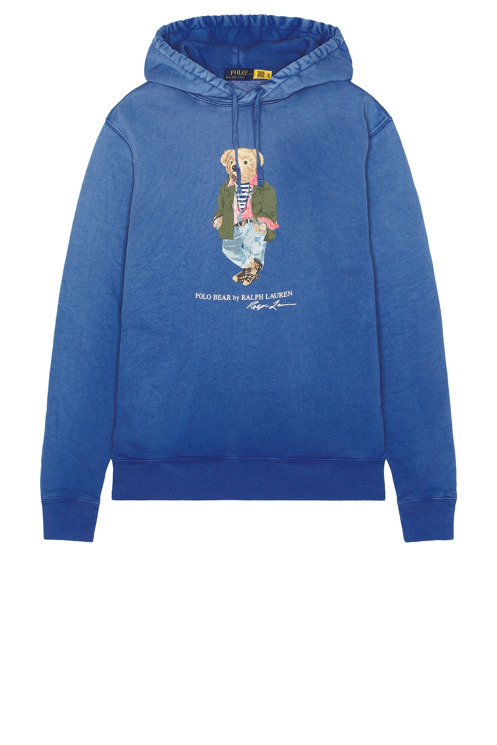 Image 1 of Polo Ralph Lauren Bear Hoodie in CR24 NW Iris Blue SW Explorer Bear