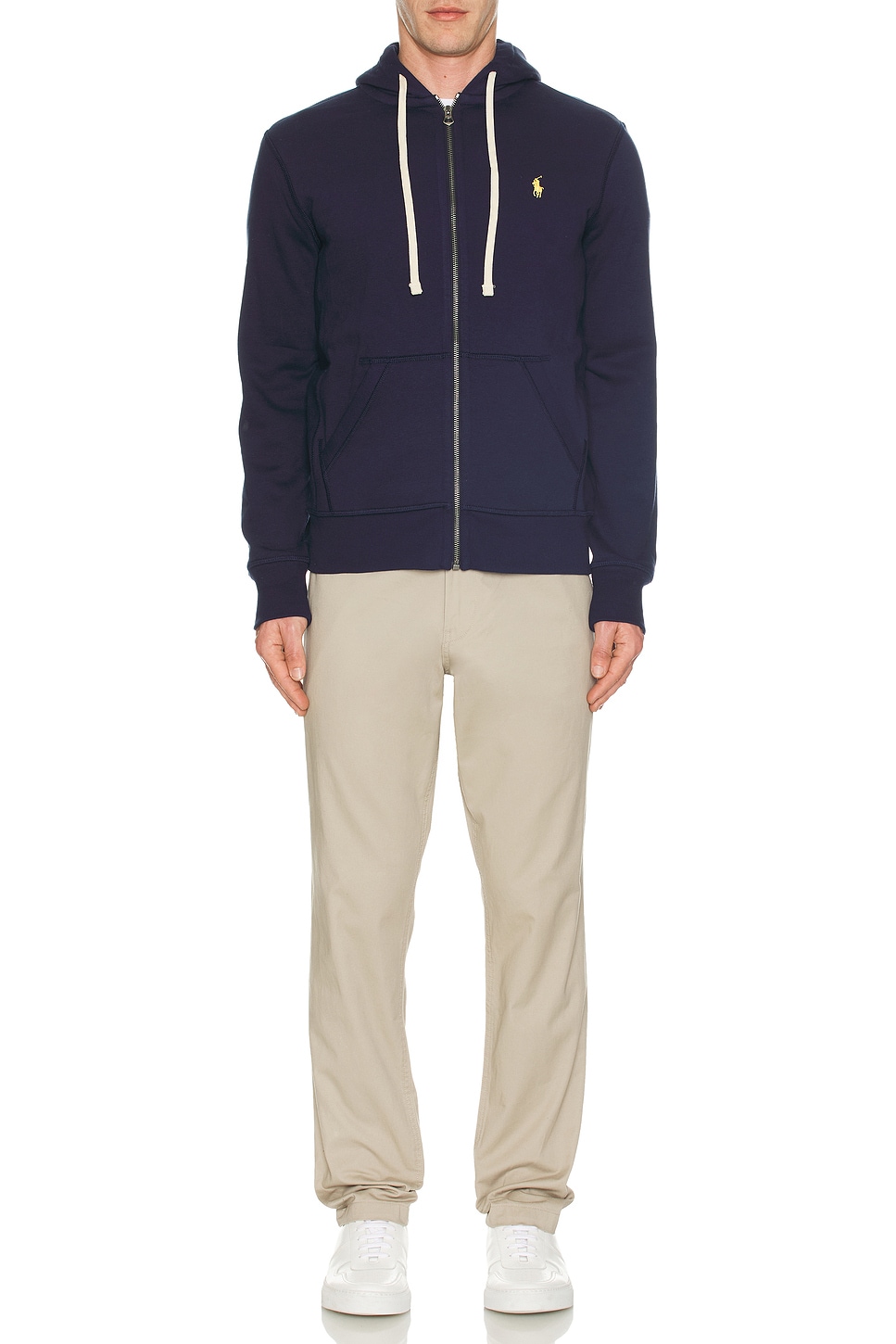Image 1 of Polo Ralph Lauren Fleece Full Zip Hoodie in Cruise Navy