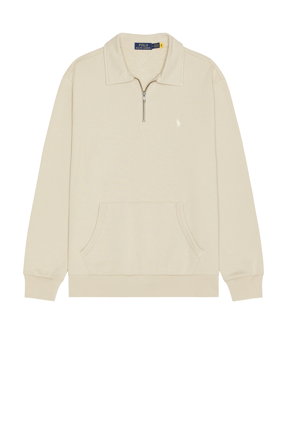 Image 1 of Polo Ralph Lauren Loopback Terry 1/2 Zip Sweatshirt in Stonewear Grey