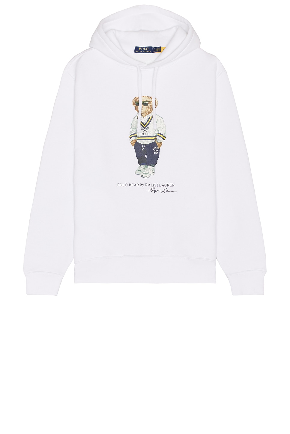 Heritage Icon Bear Hoodie in White