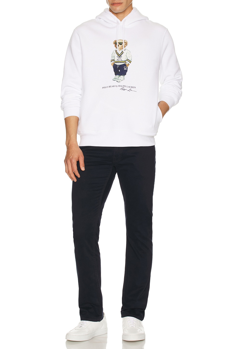Image 1 of Polo Ralph Lauren Heritage Icon Bear Hoodie in White