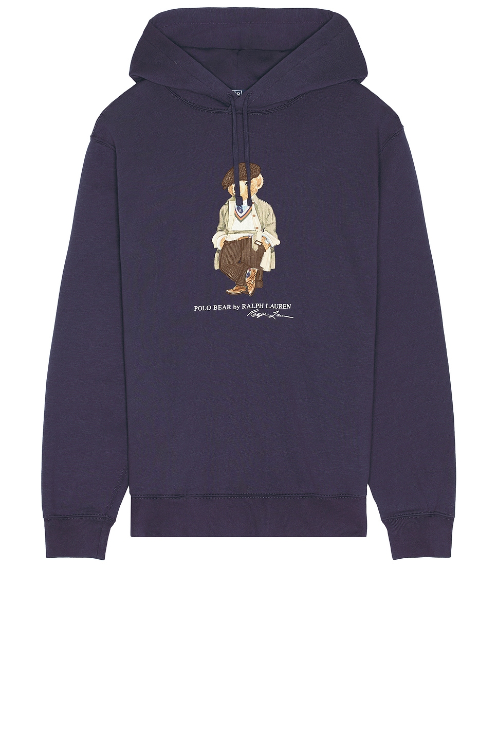 Image 1 of Polo Ralph Lauren Vintage Fleece Novelty Bear Hoodie in Faded Blue
