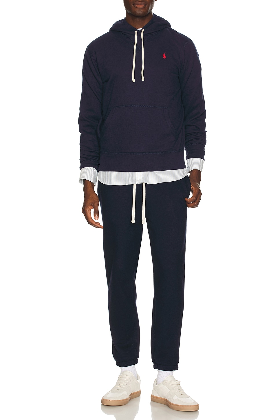 Image 1 of Polo Ralph Lauren Fleece Hoodie in Cruise Navy