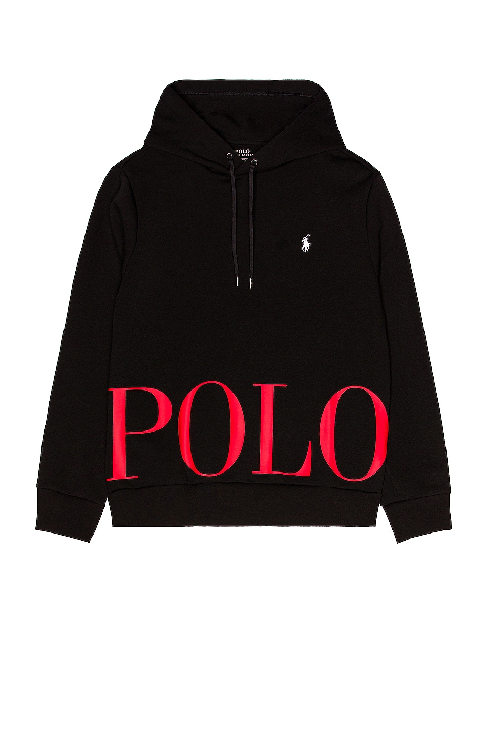 Image 1 of Polo Ralph Lauren Double Knit Hoodie in Black