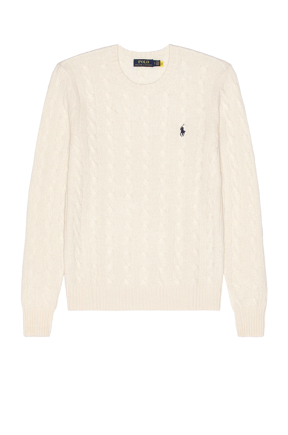 Image 1 of Polo Ralph Lauren Cable Sweater in Andover Cream
