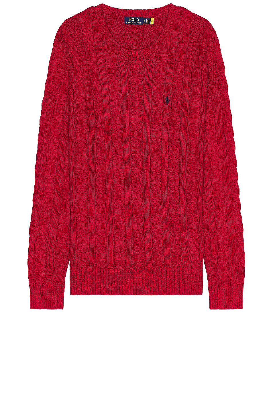 Image 1 of Polo Ralph Lauren Long Sleeve Sweater in Park Avenue Red