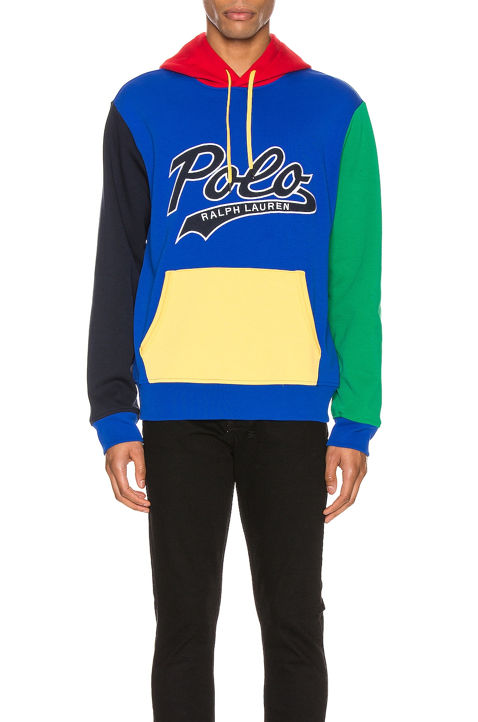 Image 1 of Polo Ralph Lauren Double Knit Tech Hoodie in Pacific Royal Multi