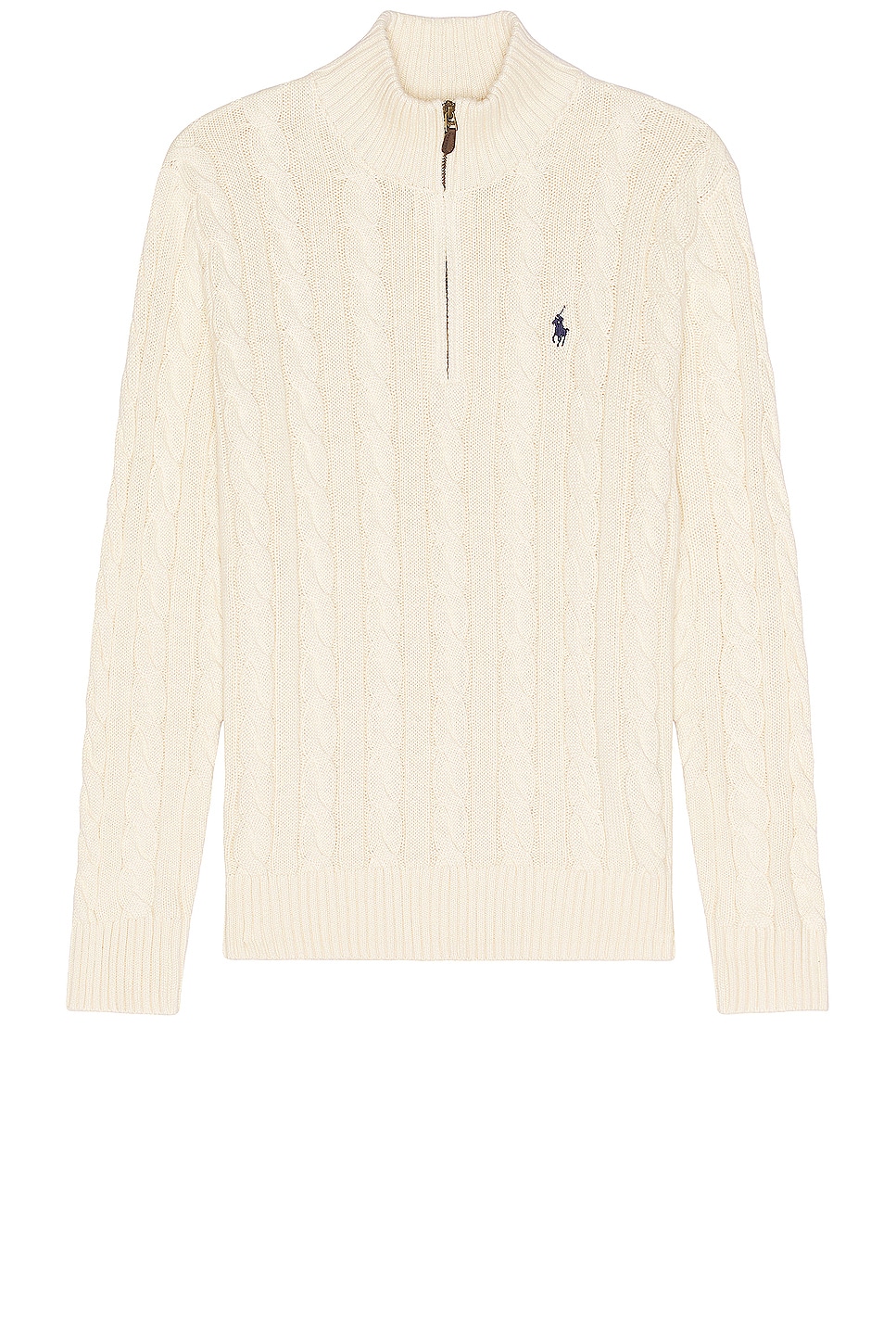 Image 1 of Polo Ralph Lauren Roving Zip Sweater in Andover Cream